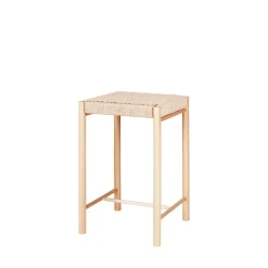 Outlet House Nordic ABANO Tabouret de bar en bois et corde H66,5cm
