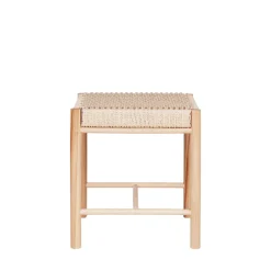 Hot House Nordic ABANO Tabouret en bois et corde H46,5cm