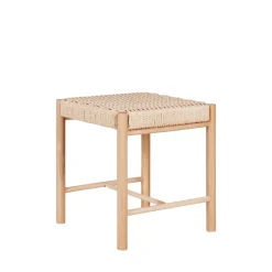 Hot House Nordic ABANO Tabouret en bois et corde H46,5cm