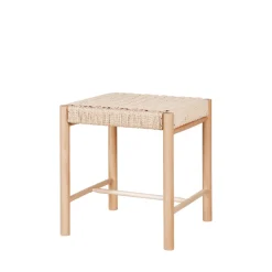 Hot House Nordic ABANO Tabouret en bois et corde H46,5cm