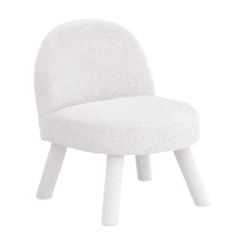 Best Drawer ABICA Fauteuil en tissu bouclette