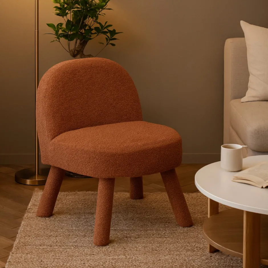 Outlet Drawer ABICA Fauteuil en tissu bouclette