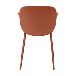 Discount Drawer ACAPULCO Lot de 4 fauteuils de table intérieur et extérieur en plastique et métal