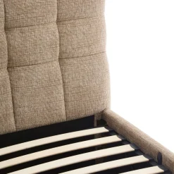 Discount Drawer ACARA Lit coffre matelassé en tissu 140x190cm