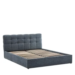 Discount Drawer ACARA Lit coffre matelassé en tissu 160x200cm