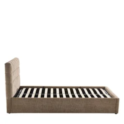 Discount Drawer ACARA Lit coffre matelassé en tissu 160x200cm