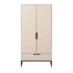 Outlet Woood ADAM Armoire 2 portes 1 tiroir en bois