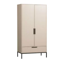 Outlet Woood ADAM Armoire 2 portes 1 tiroir en bois