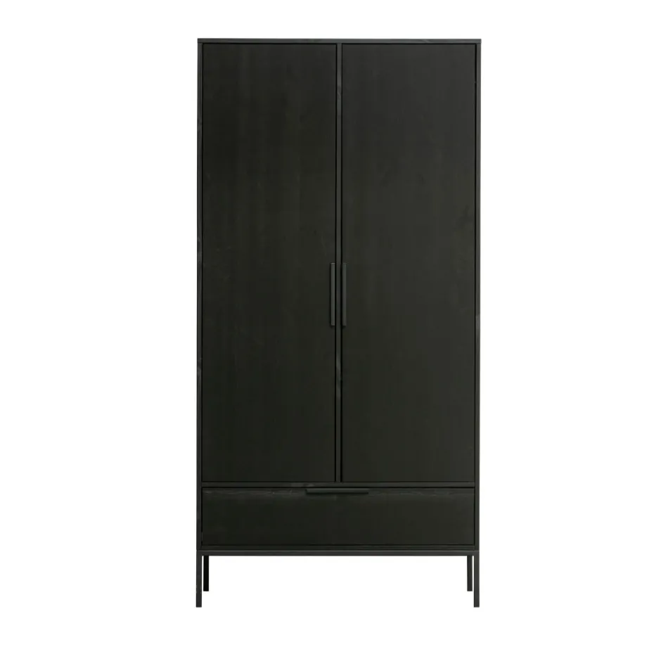 Outlet Woood ADAM Armoire 2 portes 1 tiroir en bois