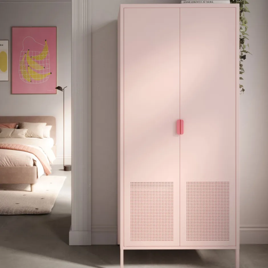 Online Drawer ADEL Armoire 2 portes en métal H180cm