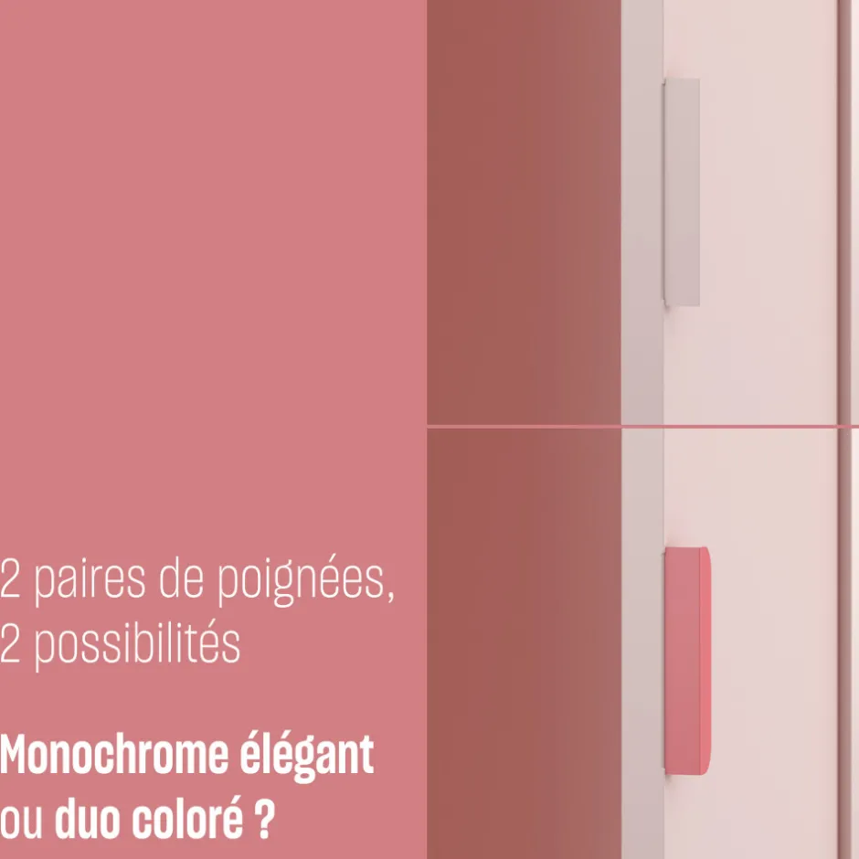 Online Drawer ADEL Armoire 2 portes en métal H180cm