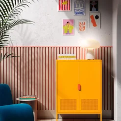 Clearance Drawer ADEL Buffet haut 2 portes en métal H110cm