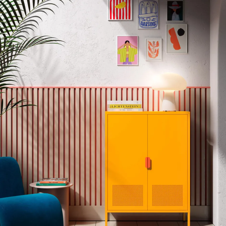 Clearance Drawer ADEL Buffet haut 2 portes en métal H110cm