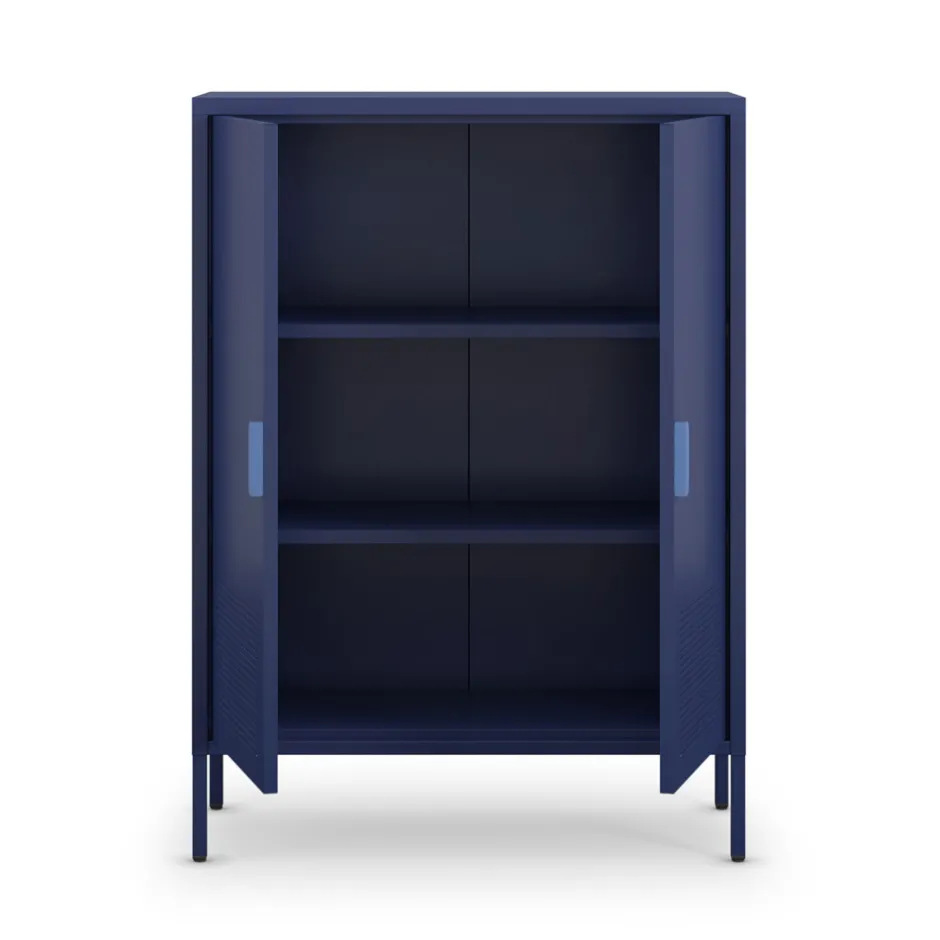 Clearance Drawer ADEL Buffet haut 2 portes en métal H110cm