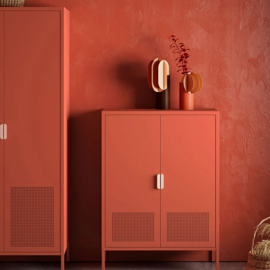 Clearance Drawer ADEL Buffet haut 2 portes en métal H110cm