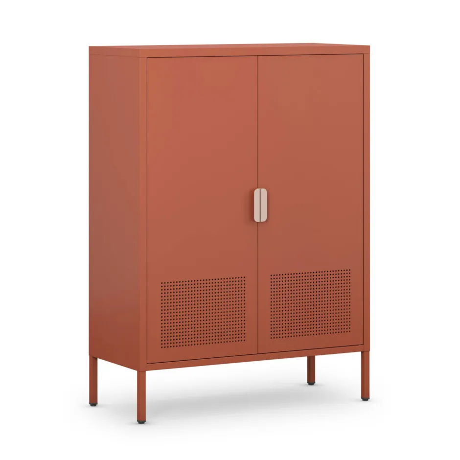 Clearance Drawer ADEL Buffet haut 2 portes en métal H110cm