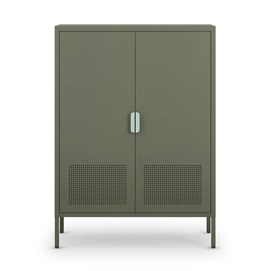 Clearance Drawer ADEL Buffet haut 2 portes en métal H110cm