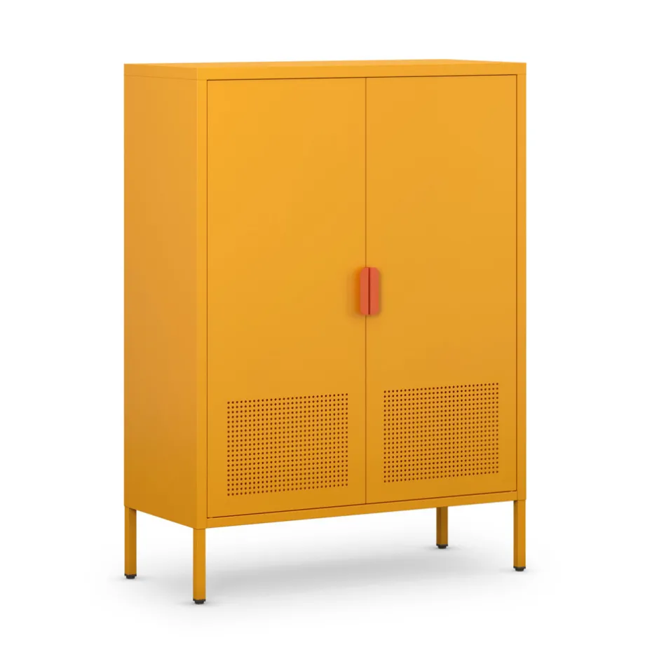 Clearance Drawer ADEL Buffet haut 2 portes en métal H110cm