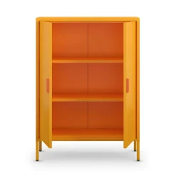 Clearance Drawer ADEL Buffet haut 2 portes en métal H110cm