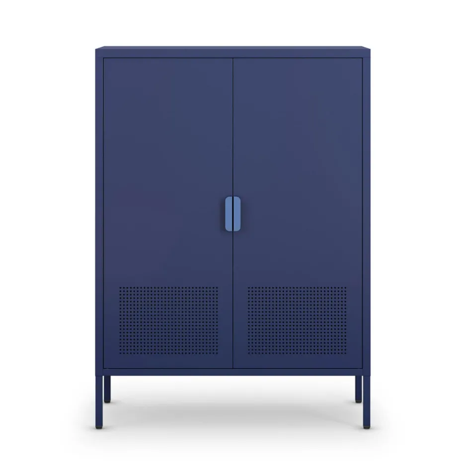 Clearance Drawer ADEL Buffet haut 2 portes en métal H110cm