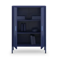 Clearance Drawer ADEL Buffet haut 2 portes en métal H110cm