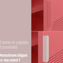 Hot Drawer ADEL Bureau 1 porte en métal L120cm