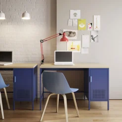 Hot Drawer ADEL Bureau 1 porte en métal L120cm