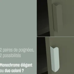 Hot Drawer ADEL Bureau 1 porte en métal L120cm