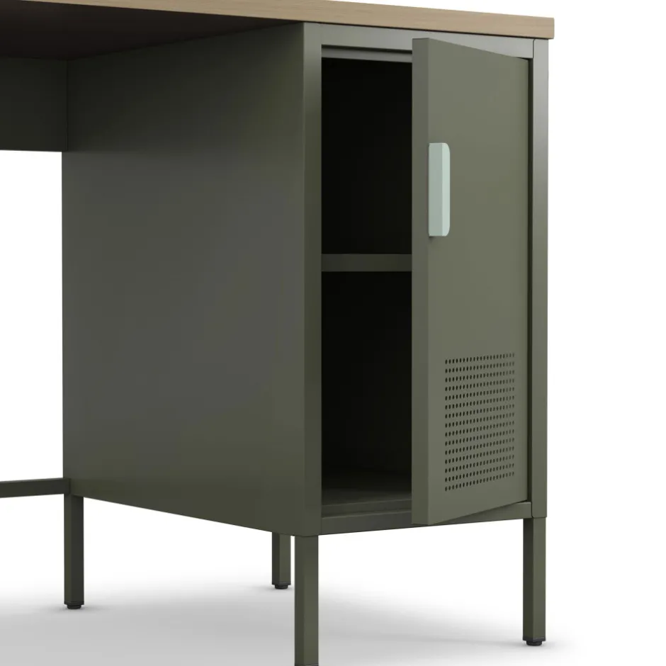 Hot Drawer ADEL Bureau 1 porte en métal L120cm