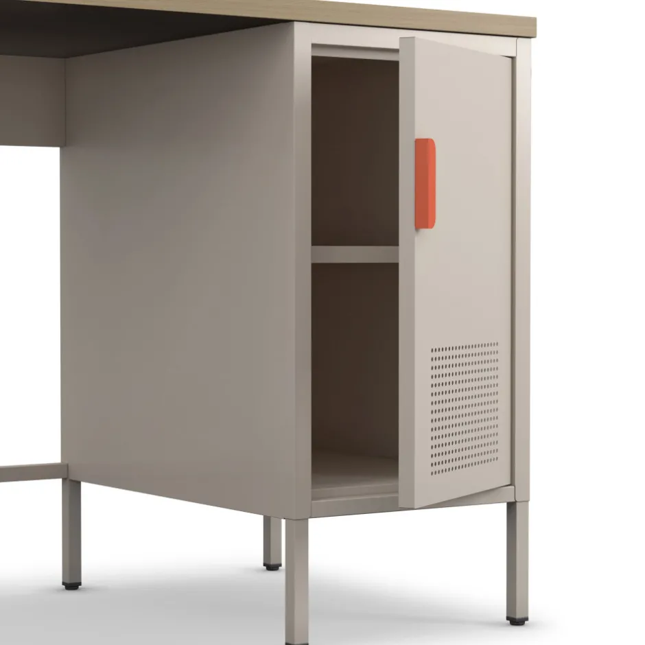 Hot Drawer ADEL Bureau 1 porte en métal L120cm