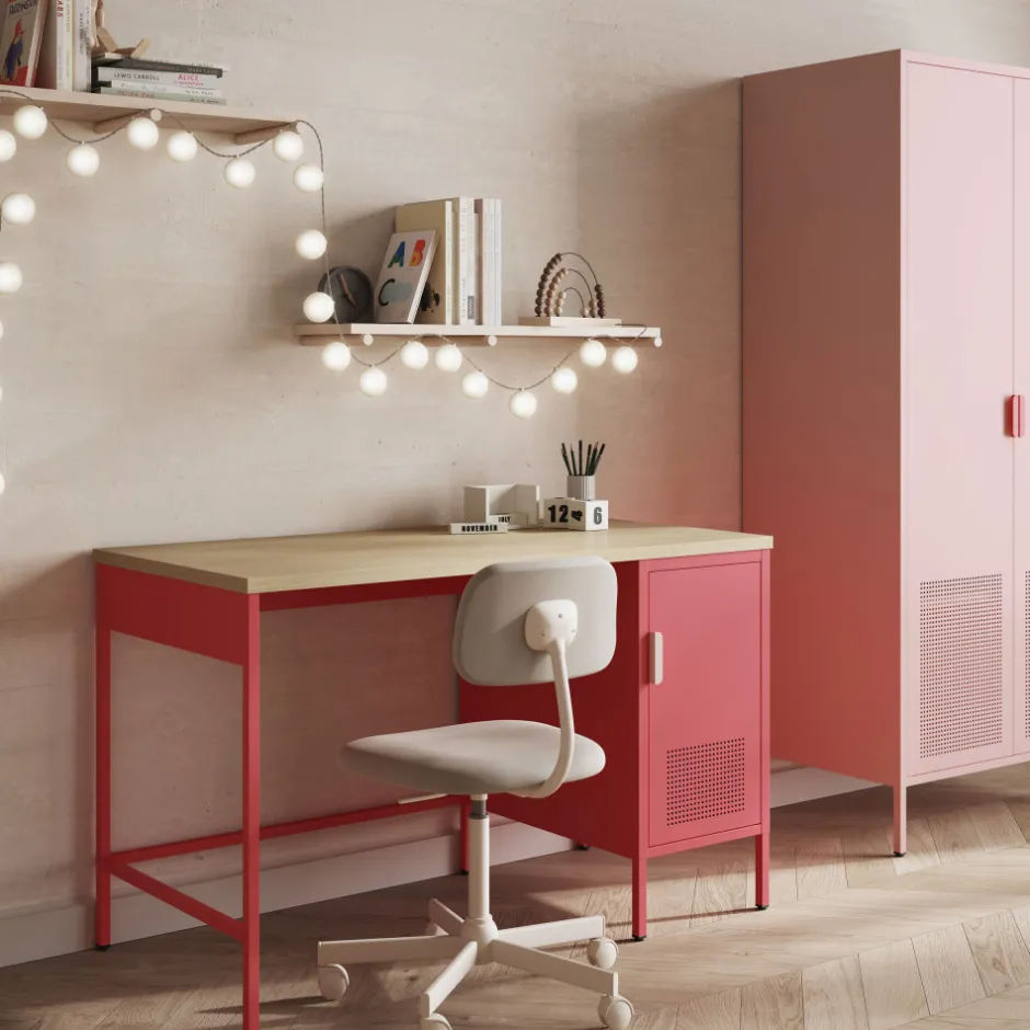 Hot Drawer ADEL Bureau 1 porte en métal L120cm