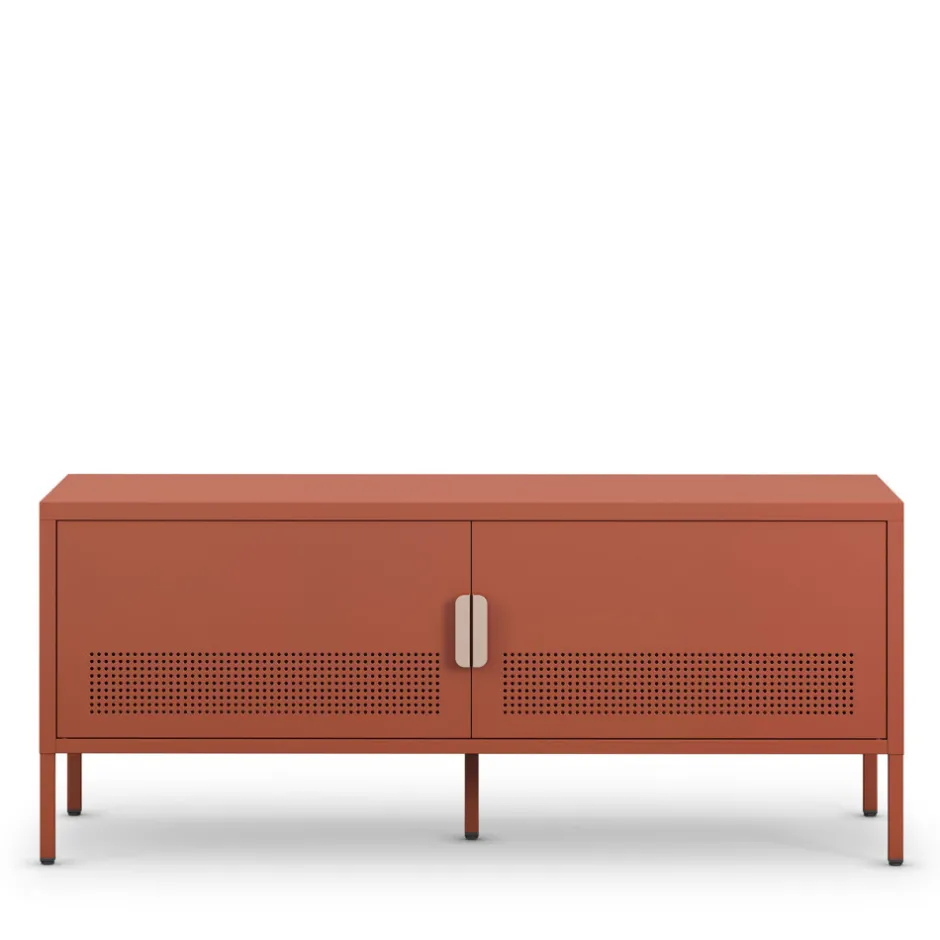 Hot Drawer ADEL Meuble TV 2 portes en métal L120cm
