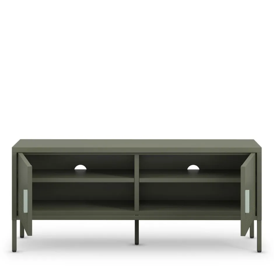 Hot Drawer ADEL Meuble TV 2 portes en métal L120cm