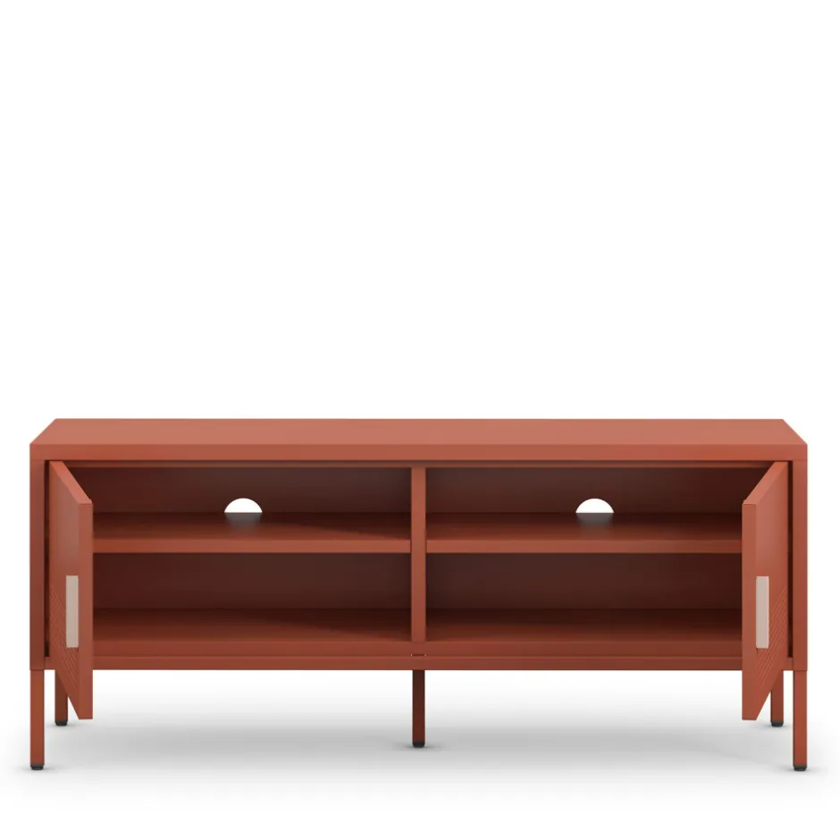 Hot Drawer ADEL Meuble TV 2 portes en métal L120cm