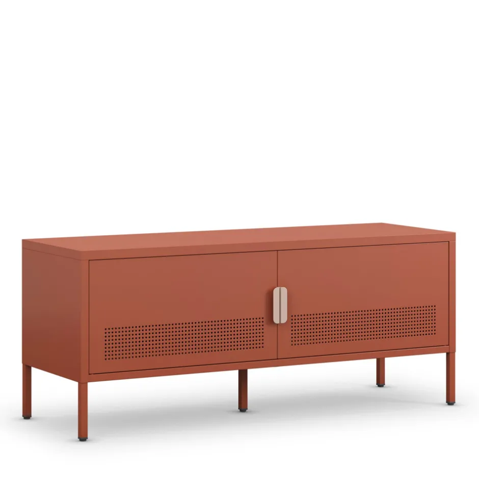 Hot Drawer ADEL Meuble TV 2 portes en métal L120cm