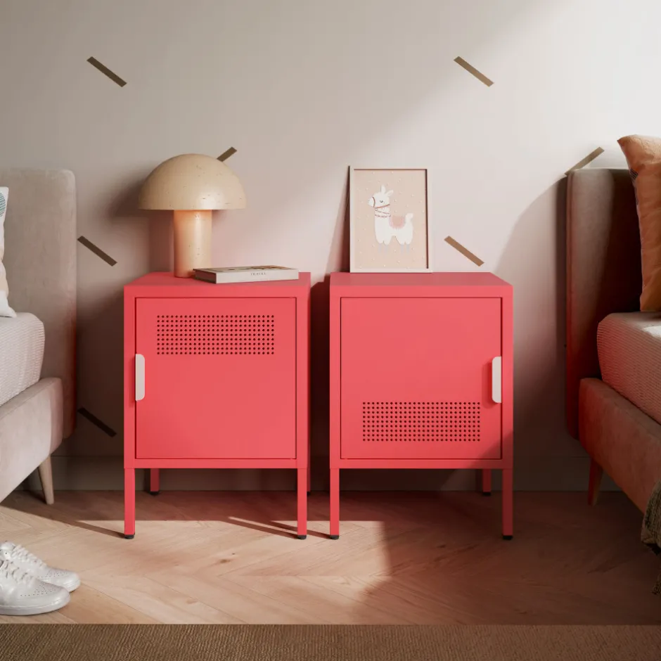 Discount Drawer ADEL Table de chevet 1 porte en métal L40cm