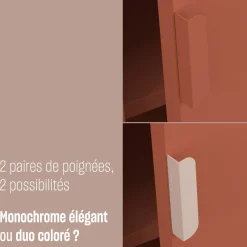 Discount Drawer ADEL Table de chevet 1 porte en métal L40cm