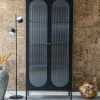 Best House Nordic ADELAIDE Vitrine en verre et métal H180cm