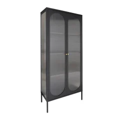 Best House Nordic ADELAIDE Vitrine en verre et métal H180cm