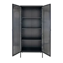 Best House Nordic ADELAIDE Vitrine en verre et métal H180cm