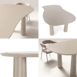 Hot Drawer ADRINE Table à manger 8 personnes organique en bois