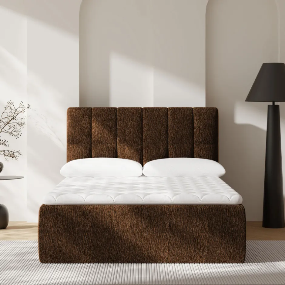 Drawer AIR NEST Lit complet compressé boxspring en tissu 140x190cm