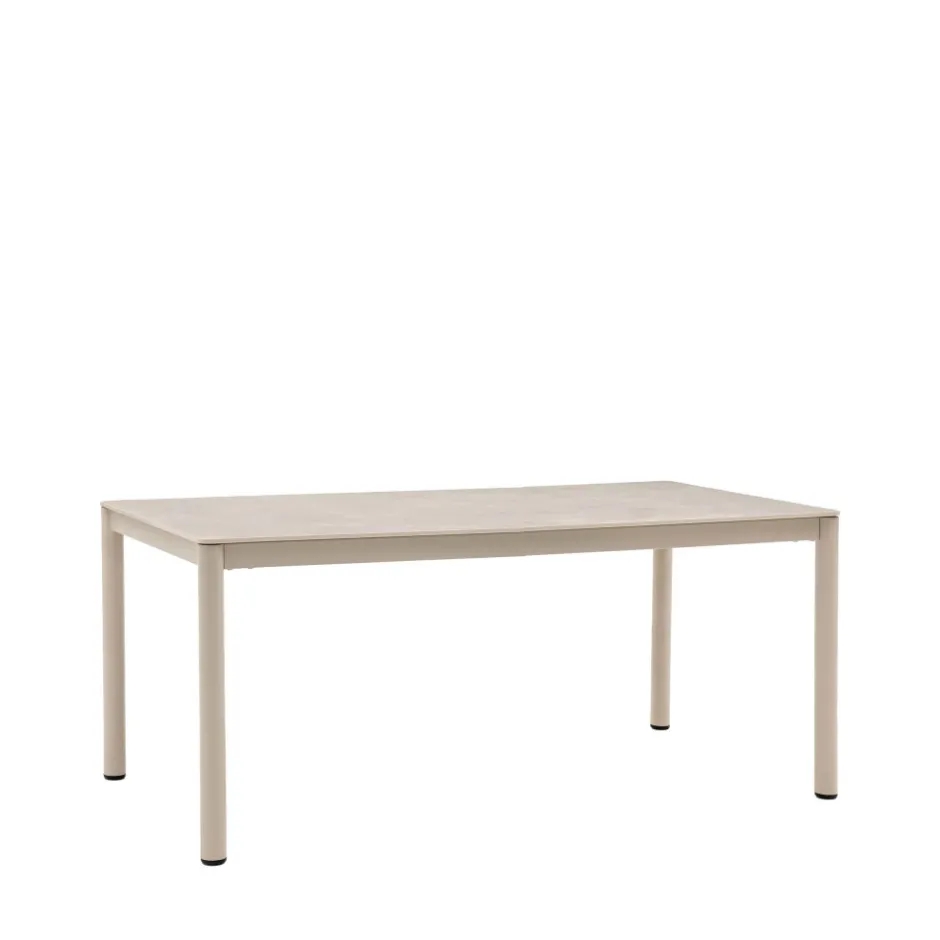 Outlet House Nordic ALCUDIA Table à manger 8 personnes en céramique et métal