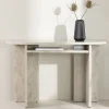 Venture Home ALESUND Console aux bords arrondis effet marbre L120cm