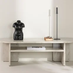 Sale Venture Home ALESUND Meuble TV effet marbre L140cm