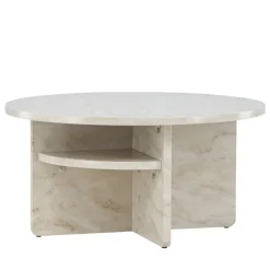 Sale Venture Home ALESUND Table basse ronde effet marbre ø85cm