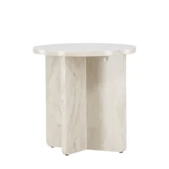 Best Venture Home ALESUND Table d'appoint ronde effet marbre ø50cm