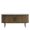New No name ALICIA Meuble tv 2 portes aux angles arrondis en bois et métal L120cm