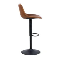 Online Drawer ANARTIA Tabouret de bar réglable en simili et métal H61-83cm