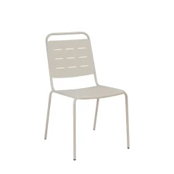 Best Drawer ARIA Lot de 4 chaises de jardin en métal